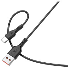 Кабель SkyDolphin S66T USB - USB Type-C (M/M), 1 м, Black (SDUSB-000650)