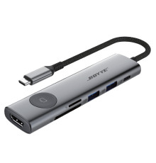Концентратор Boyye USB-C 7-в-1 (UC-721)