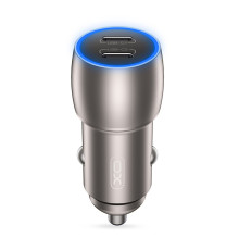 Автомобільний зарядний пристрій XO CC51 (2USB-C, 3А) PD Tranish (CC51.tranish)