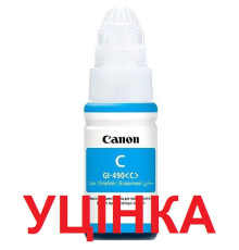 Чорнило CANON GI-490 PIXMA G1400/G2400/G3400 (Cyan) (0664C001) 70мл