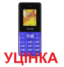 Мобiльний телефон Tecno T301 Dual Sim Blue (4895180778698)