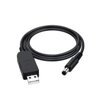 Кабель живлення USB - DC (M/M), 5.5х2.1 мм, 9V, 1 м, Black (2000985587600)