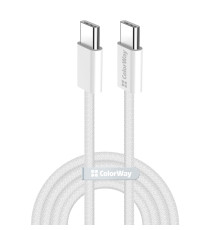 Кабель ColorWay USB Type-C - USB Type-C (M/M), 3.0 А, 2 м, Gray (CW-CBPDCC068-GR)