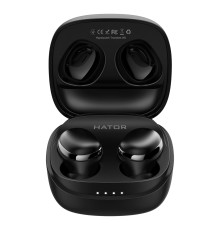 Bluetooth-гарнитура Hator Hyреrpunk Truedots HD SyncHUB Black (HTA411)