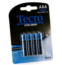 Батарейка Tecro Extra Energy Alkaline AAA/LR03 BL 4 шт