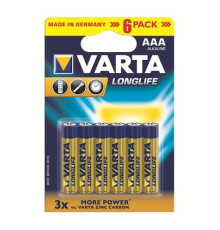 Батарейка Varta Longlife AAA/LR03 BL 6шт