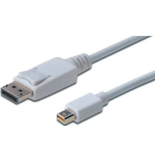 Кабель Digitus miniDisplayPort to DisplayPort (AM/AM) 1.0m, white (AK-340102-010-W)