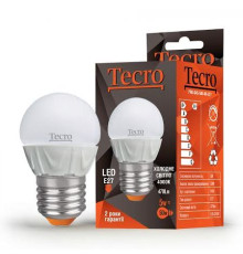 Лампа світлодіодна Tecro 5W E27 4000K (PRO-G45-5W-4K-E27)