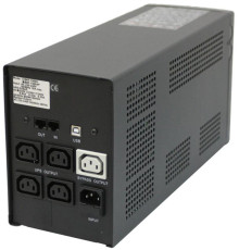 ИБП Powercom BNT-2000AP, Lin.int., AVR, 5 x IEC, USB, RJ-45, металл (00210120)