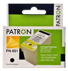 Картридж Patron (PN-051) Epson Stylus Color 740/800/860/1160/1520 Black (T051150)