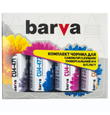 Комплект чернил Barva Canon/HP/Lexmark Универсальные №4 B/C/M/Y (CU4-090-MP) 4х90г