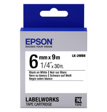 Лента Epson LK2WBN Standard Black/White 6mm/9m (C53S652003)