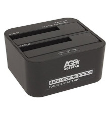 Док-станция AgeStar 3UBT6-6G для 2.5"/3.5" SATA HDD или SSD USB3.0 Black