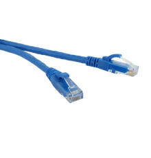 Патч-корд UTP кат.5e 26AWG 0,5м, синій