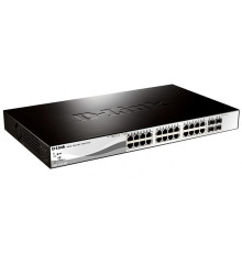 Комутатор D-Link DGS-1210-28P (24port 1GE PoE, 4x1GE/SFP, WebSmart)