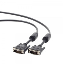 Кабель Cablexpert DVI - DVI (M/M), Dual link, 1.8 м, чорний (CC-DVI2-BK-6) пакет