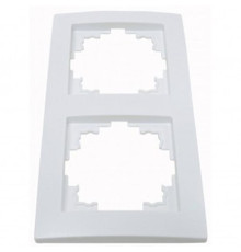 Рамка Smartfortec HS002 двухместная белая