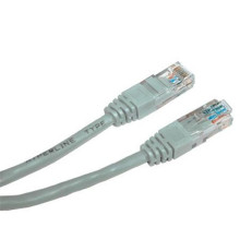 Патч-корд литий, UTP, RJ45, Cat.5e, 3m, сірий_мідь