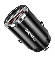 Автомобільний зарядний пристрій Choetech PD3.0 30w Fast Black (TC0006)