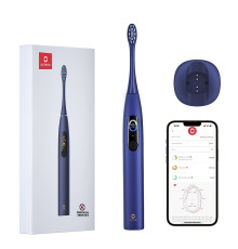 Розумна зубна електрощітка Oclean X Pro Navy Blue (OLED) (Міжнародна версія) (6970810551068)
