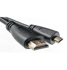 Кабель PowerPlant (KD00AS1242) HDMI-microHDMI v1.3, 2м, Black