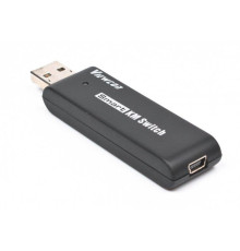 Адаптер-переключатель Viewcon VE679 Smart KM Switch, USB - mini USB (M/F), Black, 1.5 м