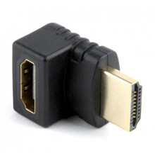 Адаптер Cablexpert HDMI - HDMI, M/F, Г-подібний, чорний (A-HDMI270-FML) пакет