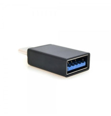 Адаптер Cablexpert USB - USB Type-C V 3.0 (F/M) Black (A-USB3-CMAF-01)