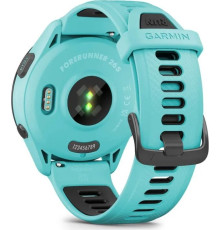 Смарт-годинник Garmin Forerunner 265 Black Bezel with Aqua Case and Aqua/Black Silicone Band (010-02810-52)