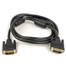 Кабель PowerPlant (CA910854) DVI-D 24M-24M, 1.5м, Double ferrites, Black