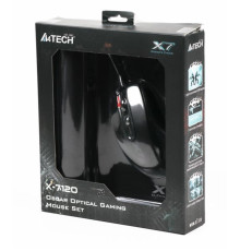 Миша A4Tech X-710BK Black USB + килимок A4Tech X7-200MP