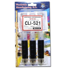 Заправний набір WWM Canon CLI-521 Black (3x20ml) (IR3.C11/B)