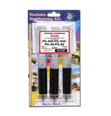 Заправний набір WWM Canon PG-440/PG-445/PG-46/PG-84 Black Pigment (3x20ml) (IR3.C45/BP)