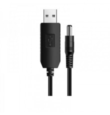 Кабель питания SK USB-DC5.5mmx2.5 12V 1m Black (10050050422010585.5x2.5)