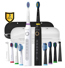 Набор зубных щеток Pecham Black and White Travel Set PC-084 (0290119010100)
