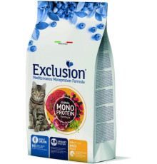 Сухой корм для взрослых кошек Exclusion Cat Adult Beef с говядиной 1.5 кг