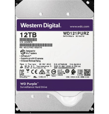 Накопичувач HDD SATA 12.0TB WD Purple 7200rpm 256MB (WD121PURZ)