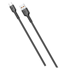 Кабель SkyDolphin S07T TPE High Elastic Line USB - USB Type-C (M/M), 1 м, Black (SDUSB-000596)