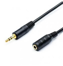 Аудіо-кабель Atcom (16847) mini-jack 3.5мм(M)-mini-jack 3.5мм(F) 1,8м пакет (Подовжувач)