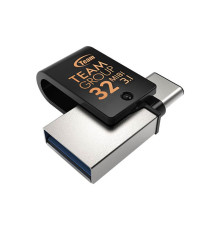 Флеш-накопичувач USB3.1 32GB OTG Type-C Team M181 Black (TM181332GB01)