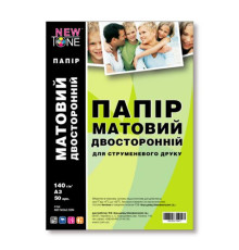 Фотопапiр NewTone матовий двостороннiй 140г/м2 A3 50л (MD140A3.50N)