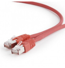 Патч-корд S/FTP Cablexpert (PP6A-LSZHCU-R-2M) литой, 50u штекер с защелкой, 2м, красный