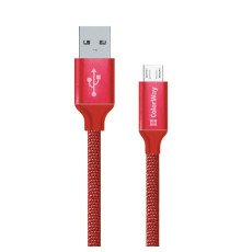 Кабель ColorWay USB - micro USB (M/M), 1 м, Red (CW-CBUM002-RD)