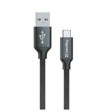 Кабель ColorWay USB - USB-C (M/M), 2 м Black (CW-CBUC008-BK)
