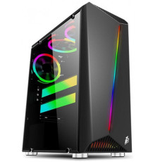 Корпус 1stPlayer R3-3R1 Color LED Black 600W