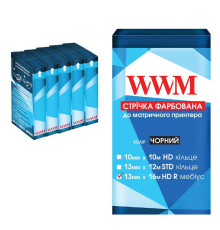 Лента WWM 12.7 mm*16 m Refill HD правый Black (R13.16HR5) pack 5