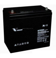 Аккумуляторная батарея Vision 12V 55AH (6FM55E-X) AGM
