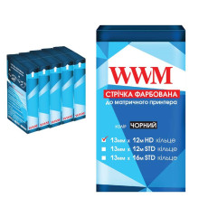 Стрічка 13 mm*12 m Refill HD кольцо Black*5 (R13.12H)