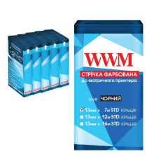 Стрічка 13 mm*7 m Refill STD кольцо Black*5 (R13.7SC)