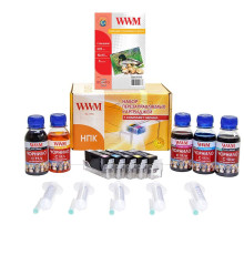 Комплект ПК WWM для CANON PIXMA IP3600/4600/4700/MP540/620/630 (RC.CLI521ARC) с АО чипами